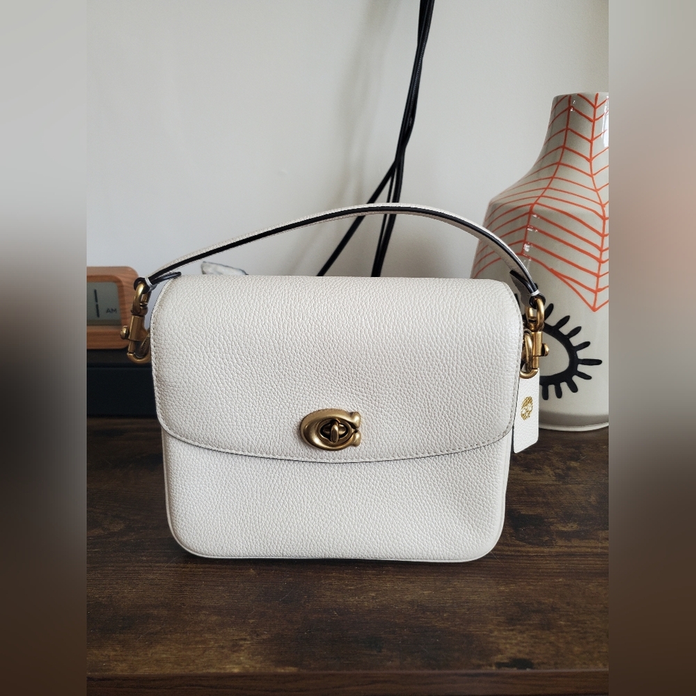 Cream And Gold Coach Purse